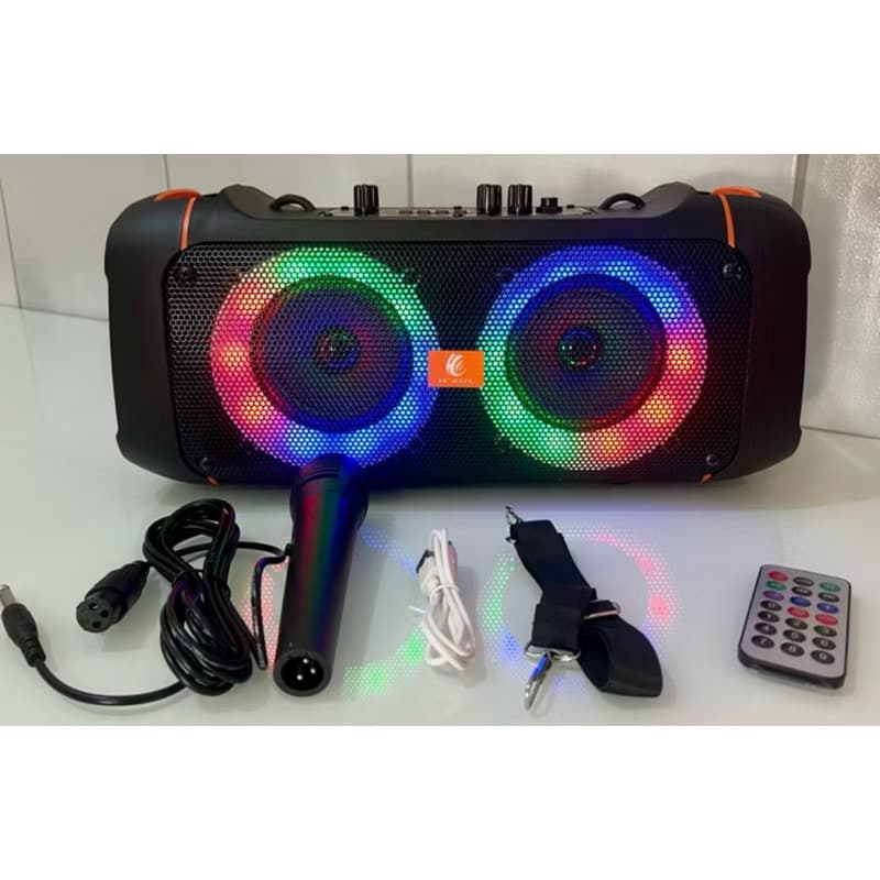 Super Caixa de Som Amplificada Bluetooth FM sd Pendrive Microfone HY-1093 - HSY-2401 POTENTE