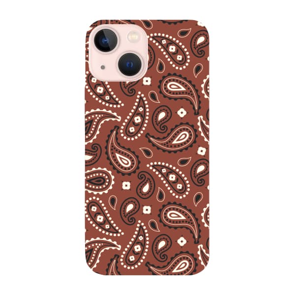 Capinha para iPhone 13 Anti Impacto Fashion - BANDANA MARROM
