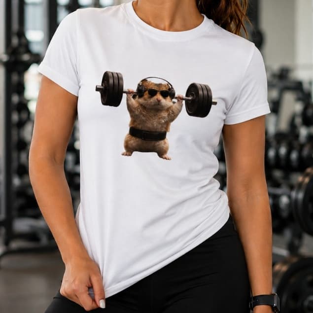 CAMISETA FEMININA ACADEMIA TREINO MUSCULAÇÃO FITNESS ESTILOSA - 100% ALGODÃO PREMIUM 30.1
