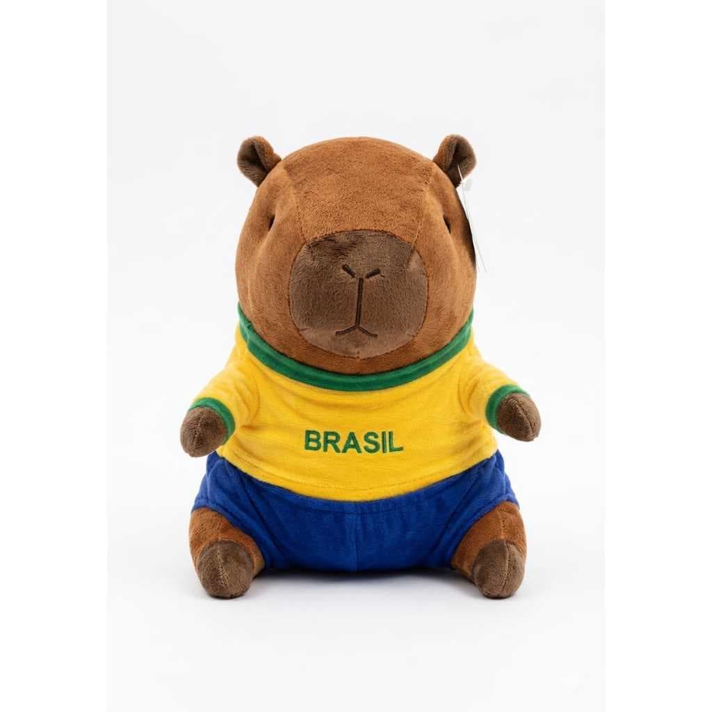 Capivara Fofa Brasil - 28cm