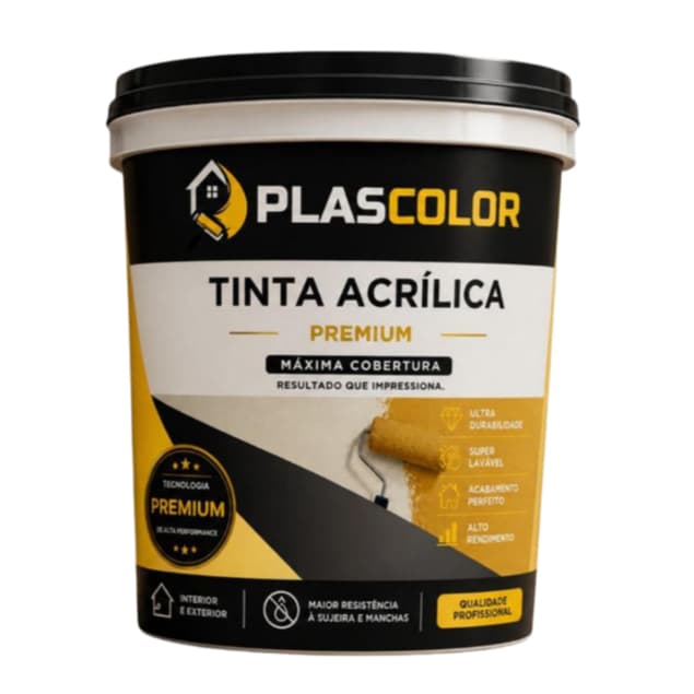 Tinta Acrílica Premium 18Lts - Plascolor