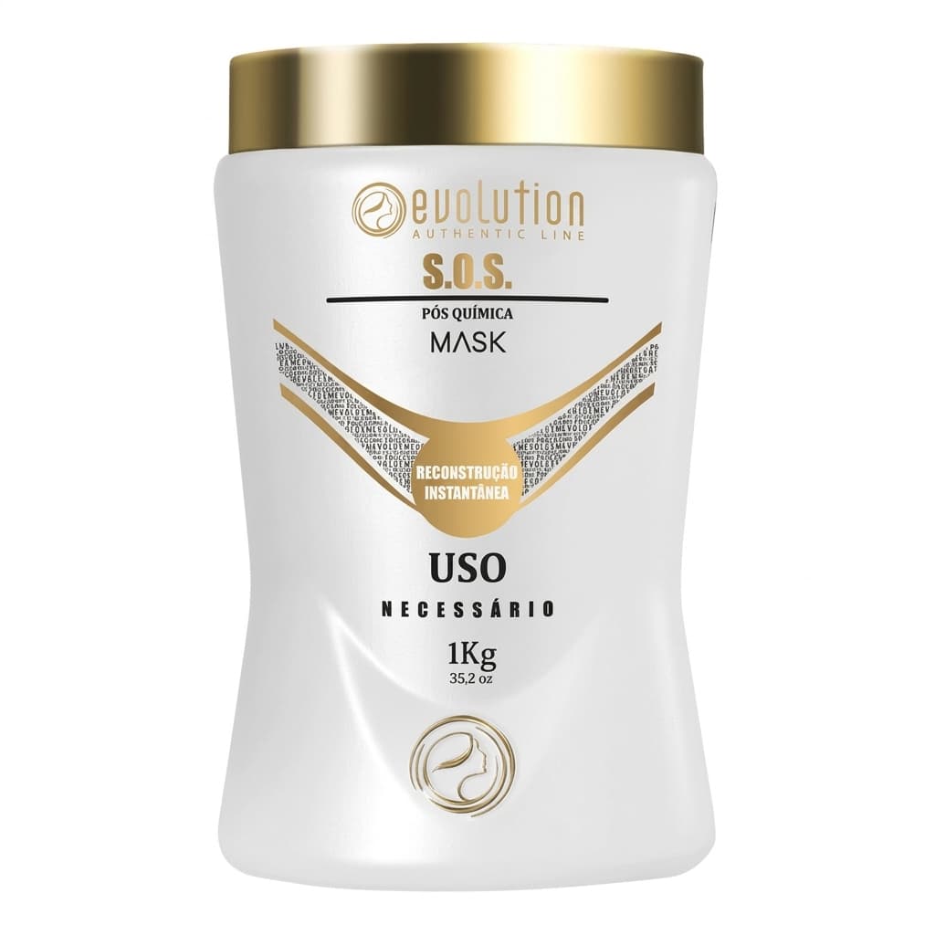 Máscara Reconstrutora SOS 1kg Evolution Antiemborrachamento Cabelo Danificado |