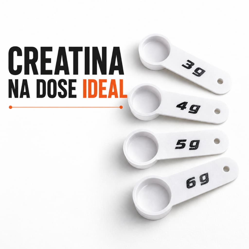 Dosador de Creatina 3g 4g 5g 6g Kit Colher Medidora Scoop Dosadora Suplemento em Pó Academia