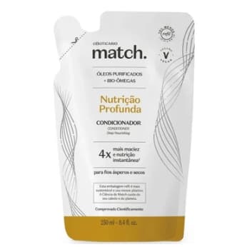 Refil Condicionador Match Nutrição Profunda 250ml - VALIDADE - 09/26