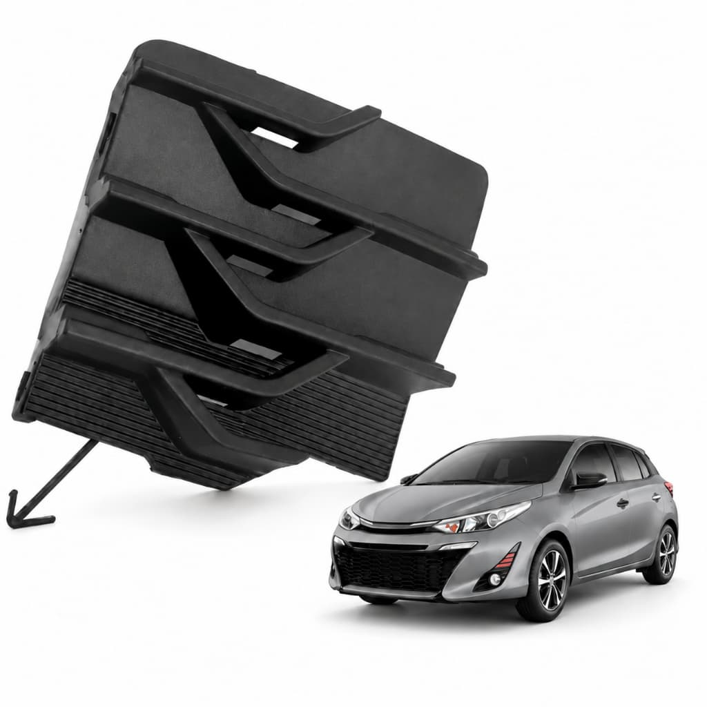 Tampa Reboque Parachoque Dianteiro Toyota Yaris 2018 2019 2020 2021 2022 2023 Preto