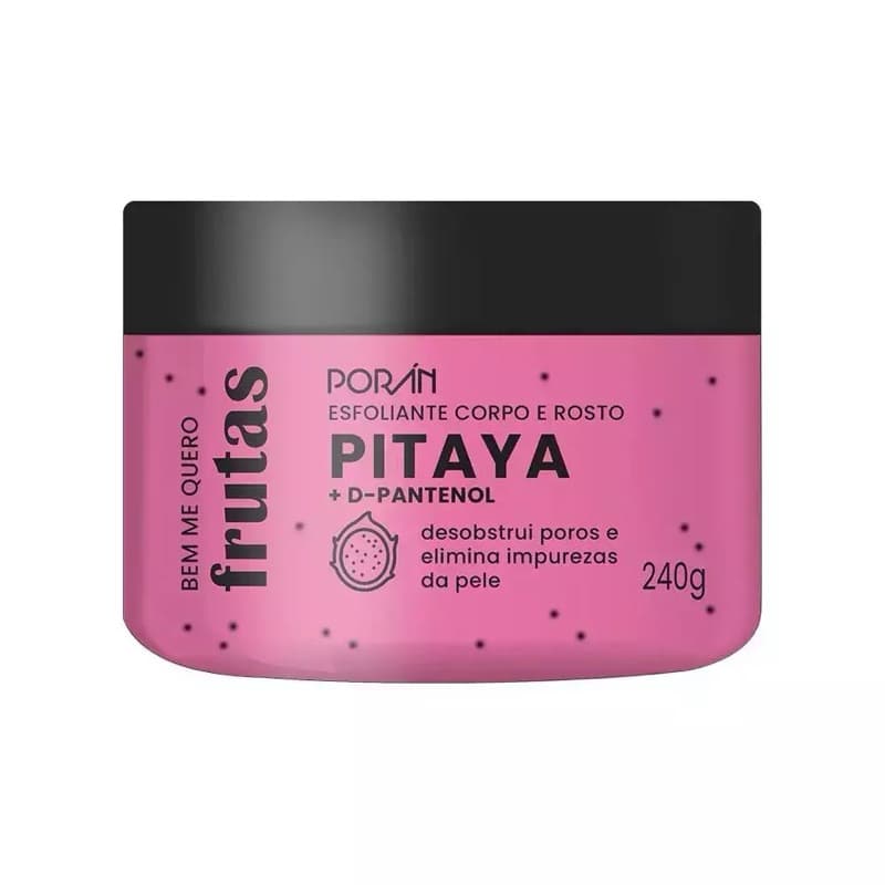 Esfoliante Corporal e Facial Porán 240g com Fórmula Vegana e Cruelty-Free