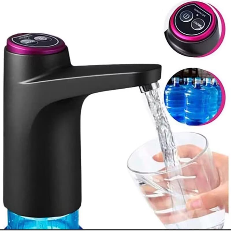 Bomba De Água Elétrica Recarregável USB Para Galão 20L Automática