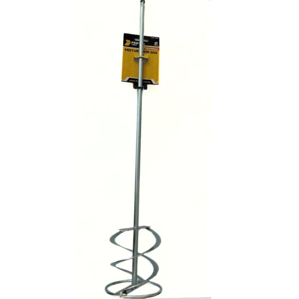 Batedor Misturador SDS Plus 100x600mm Fertak Profissional Tinta Argamassa Gesso |Alta Resistência