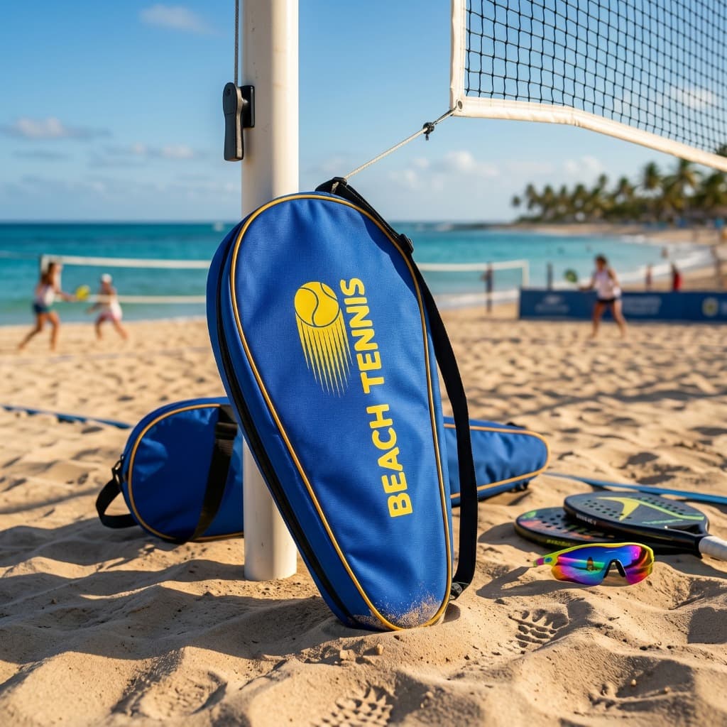 Capa De Raquete Beach Tenis Praia Raqueteira Acolchoada Impermeável