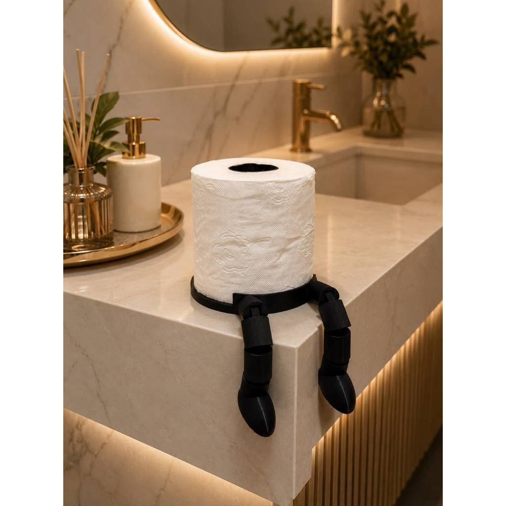 uporte Porta Papel Higiênico Pernas Articuladas Moderno Organização Casa Banheiro