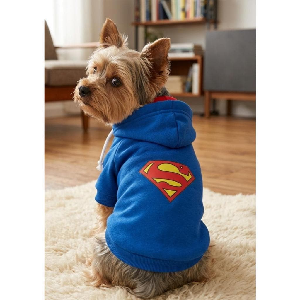 Agasalho pet moletom com capuz/Roupas pet com capuz super herói