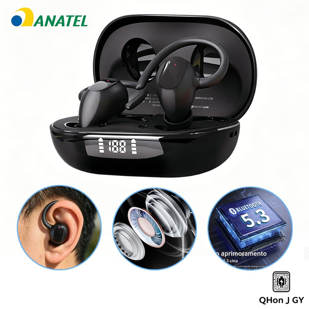 M1 TWS Wireless Bluetooth 5.3 Earphones LED Display 9D Stereo Noise Reduction Headset