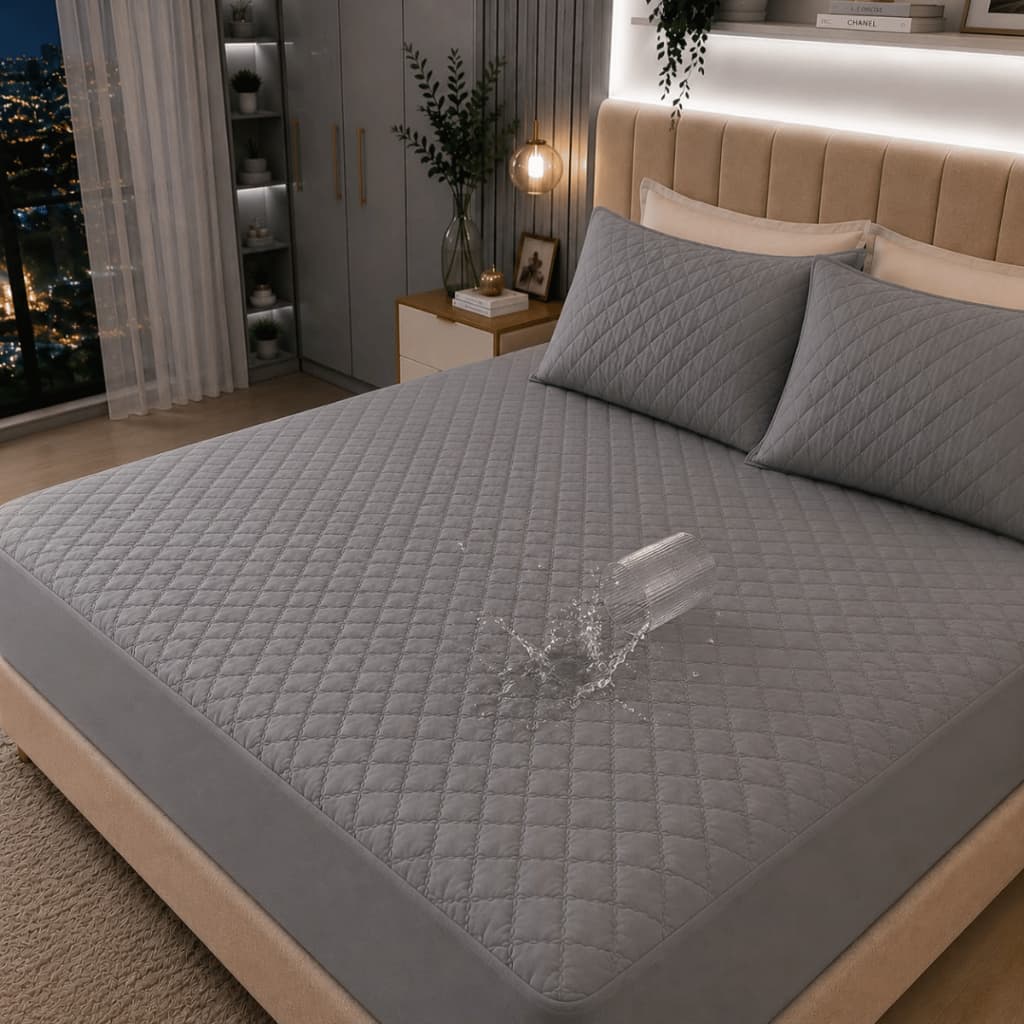Protetor Colchão Cama Casal Queen King ou Solteiro Matelado Impermeável com Elástico