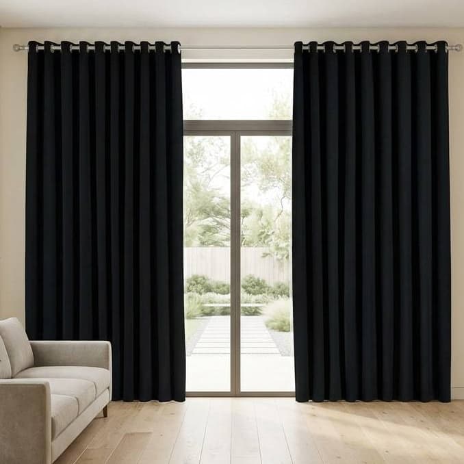 Cortina Para Quarto Sala com Ilhós 3,00x2,20 Tecido Poliéster
