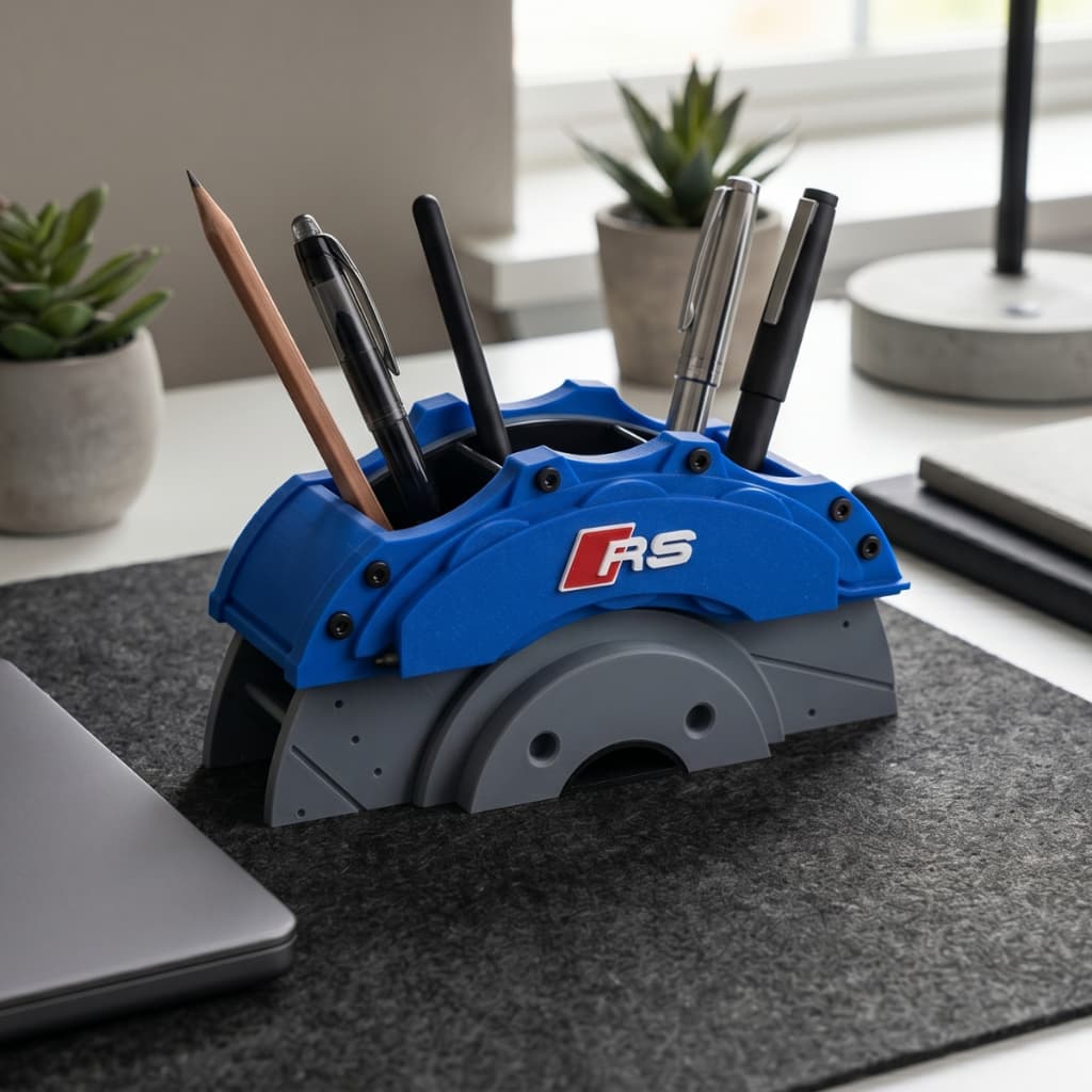 Porta Canetas Pinça de Freio Esportiva Impressão 3D Decoração
