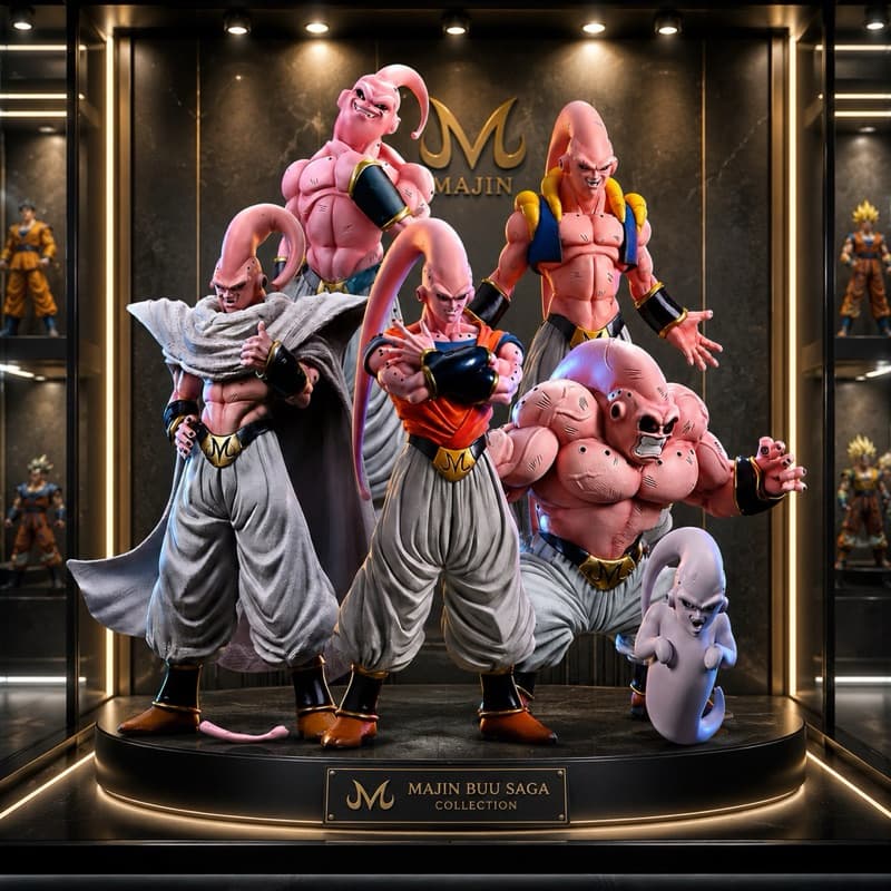 Action Figure Diversas Formas Majin Boo Devil Boo Dragon Ball Z Goten Trunks Piccolo