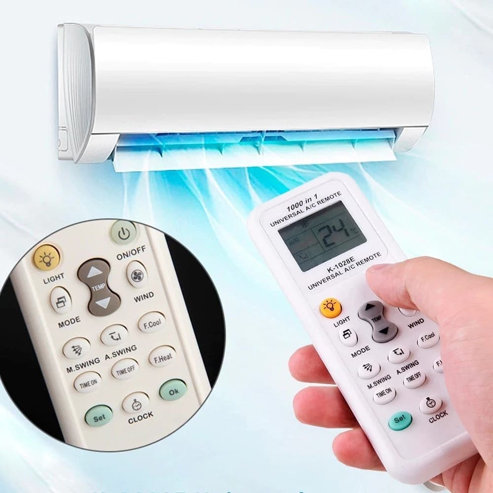 Ar Condicionado Controle Remoto K-1028E 1000 Em 1 Universal