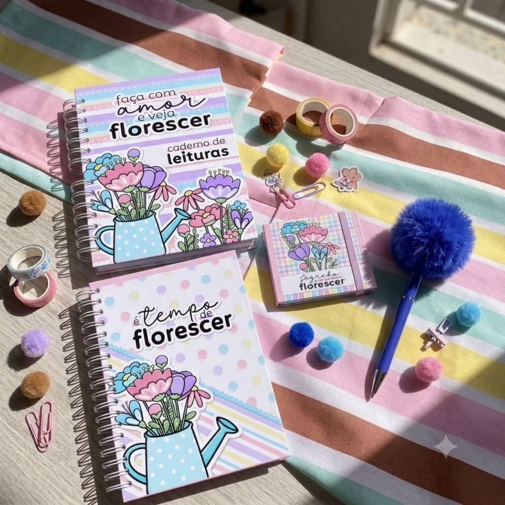 Kit Presente - Coleção Florescer cadernos