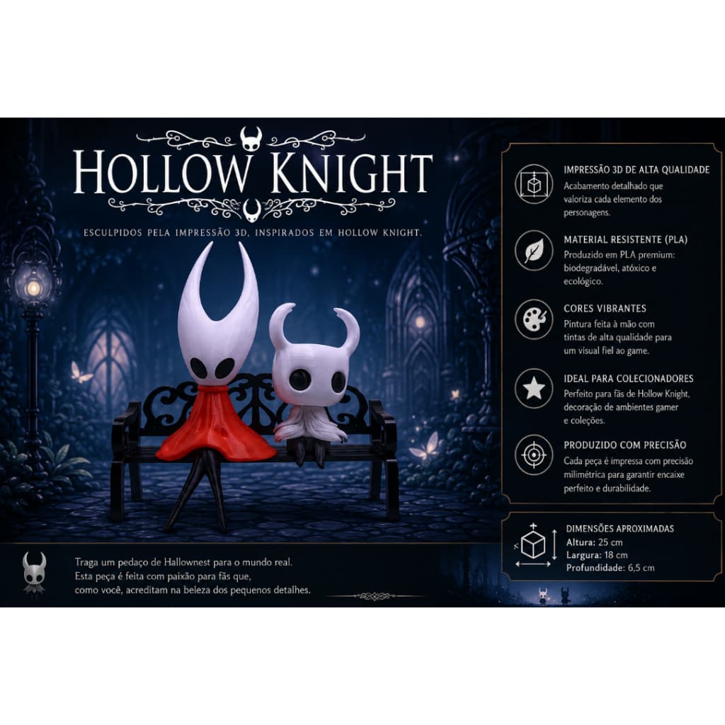 Hollow Knight – Hornet - Impressão 3D Colecionável