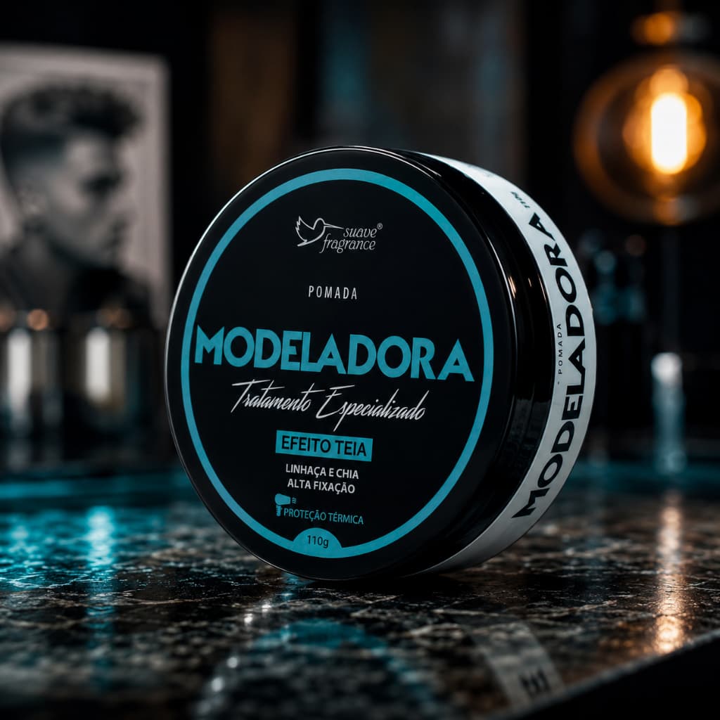 Pomada Modeladora Efeito Teia Cabelo Masculino Homem Cera 110g Alta Fixação Profissional
