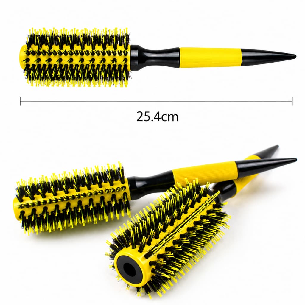 Escova Marco Boni Profissional Thermal Ceramic Cerdas Javali Nylon 65mm Amarela Profissional