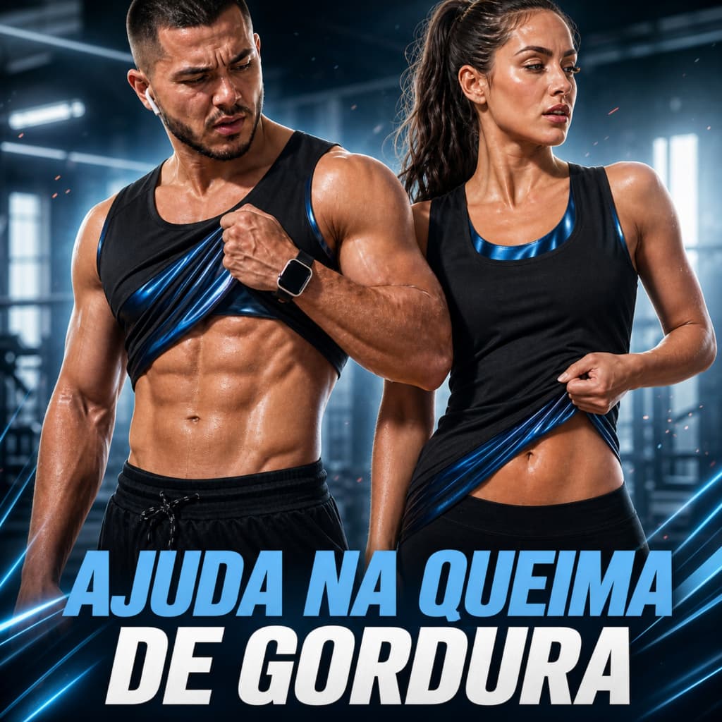 Regata Térmica Modeladora Efeito Sauna Masculina Feminina Academia Fitness Treino Emagrecer Gordura