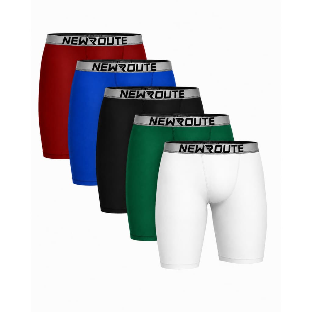 Kit 5 Cuecas New Route Ciclista Microfibra Cueca Modelo Longo