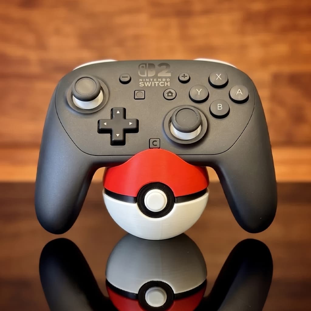Suporte Organizador Controle Pokebola Pro PS5 Xbox Controller Switch 1 Switch 2