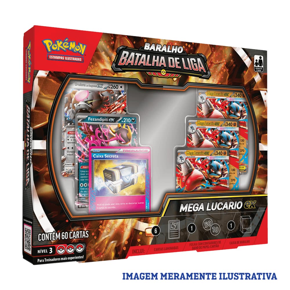 BARALHO BATALHA DE LIGA -  MEGA LUCARIO EX