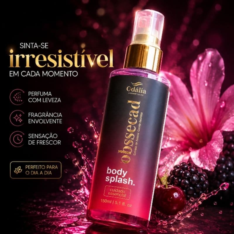 Body Splash Feminino Obssecad Odalia 150ml Perfume Corporal Refrescante Body Splash Inspiraçao Body Splash Alta Fixaçao