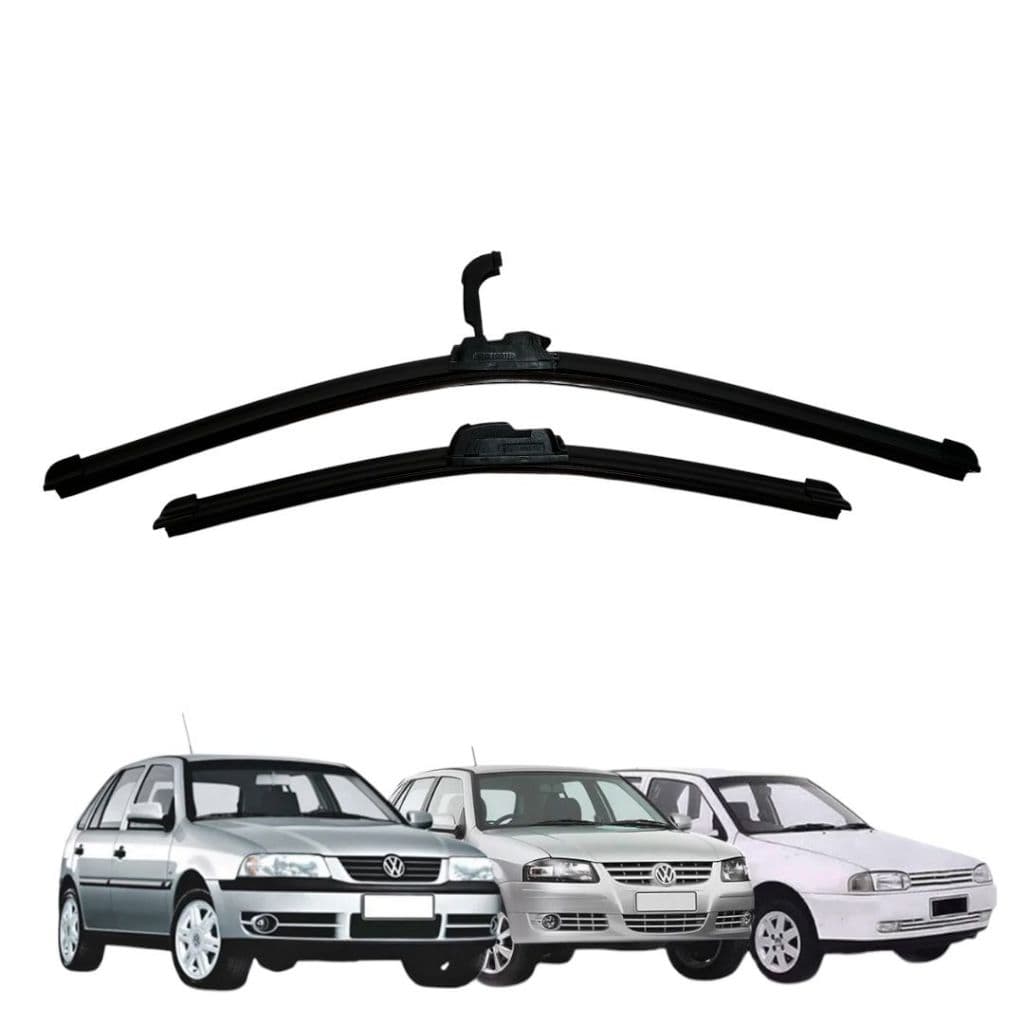 Kit Par Palheta Limpador de Para-brisa Dianteiro Gol G2 G3 G4 1995 a 2013