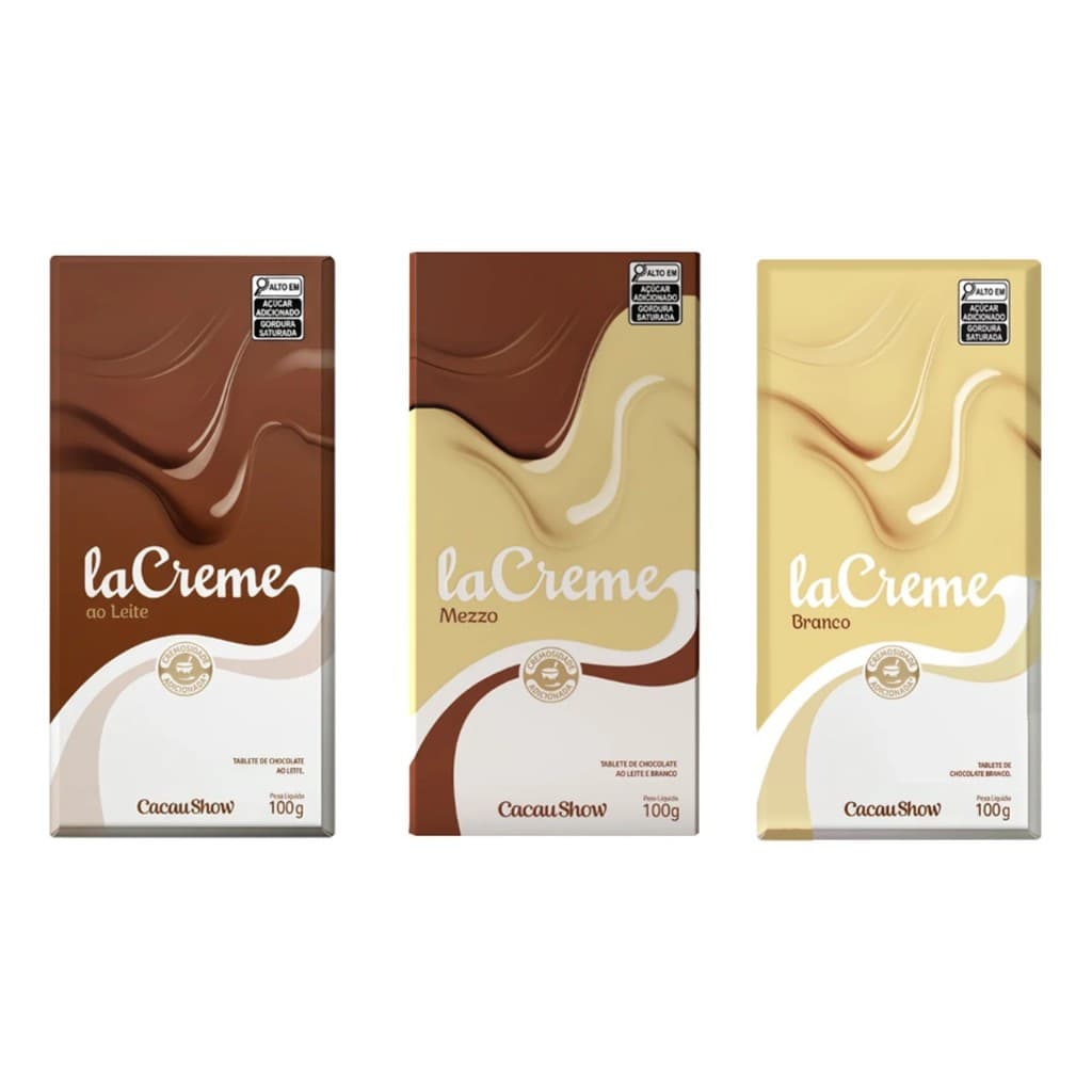 Tablete Chocolate ao Leite, Branco, Zero Acucar, Zero lactose, Amargos 100g, Dreams 130g Tabletes sort. 5g  - Cacau Show