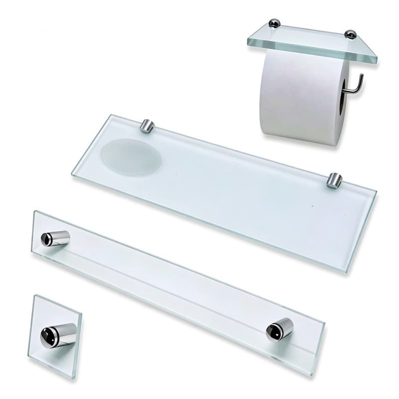 kit de banheiro 4 peças incolor verde fumê