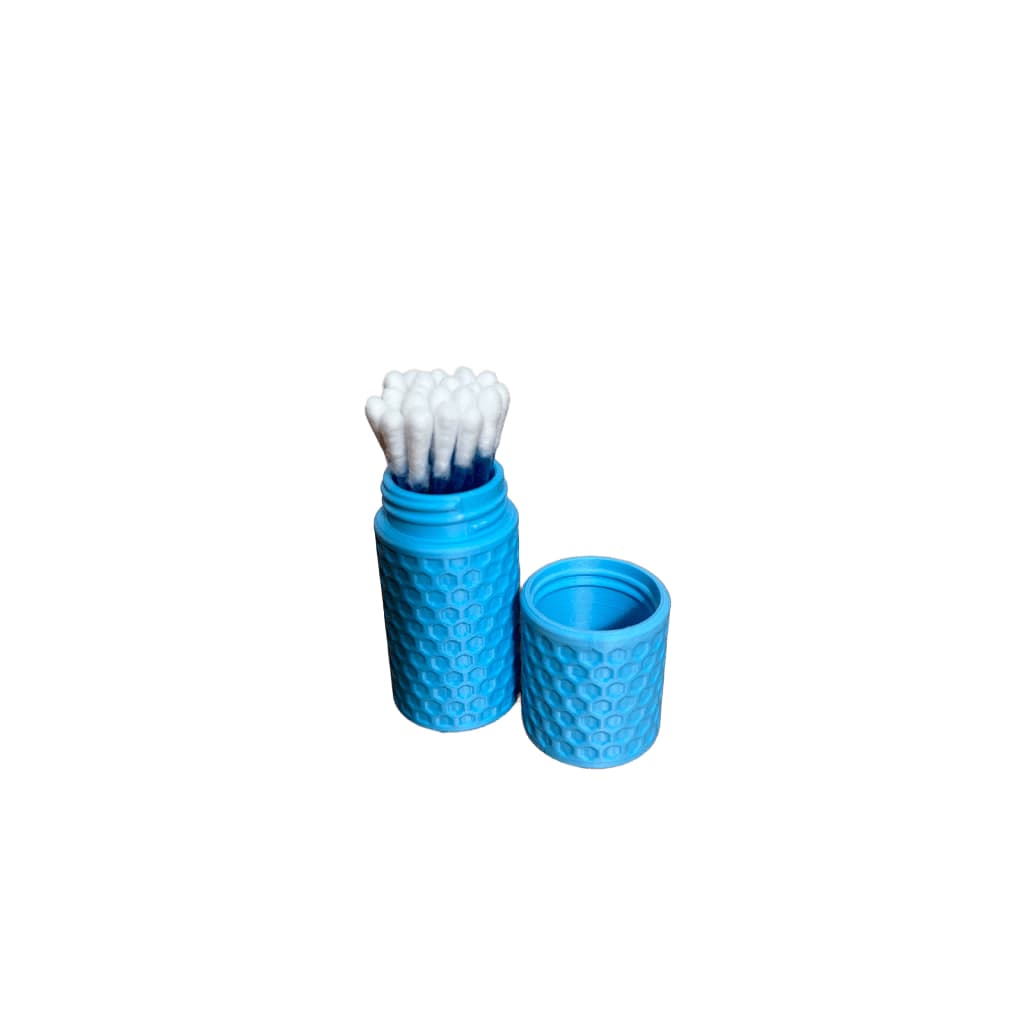 Mini Organizador Multiuso Com Tampa Porta Cotonete E Joias