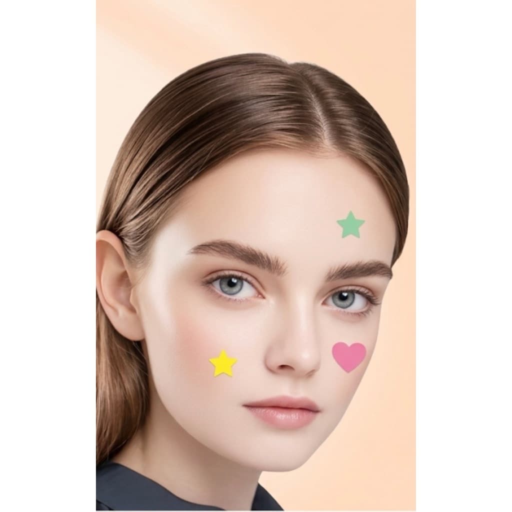 Adesivo Para Espinha Acne Patch Hidrocoloide Secativo Coração Estrela Ácido Salicílico Melaleuca Skincare Fofo