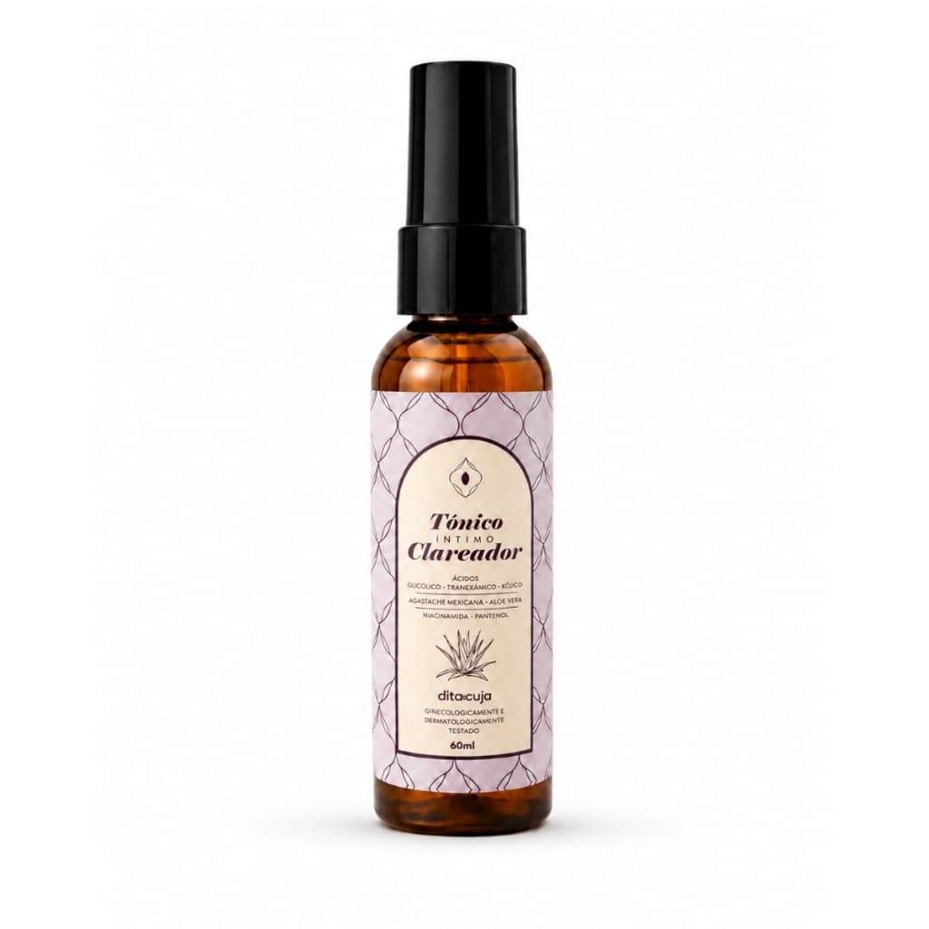 Tônico Clareador Íntimo | 60ml | Clareamento Eficaz, Secagem Rápida e Cuidado Suave