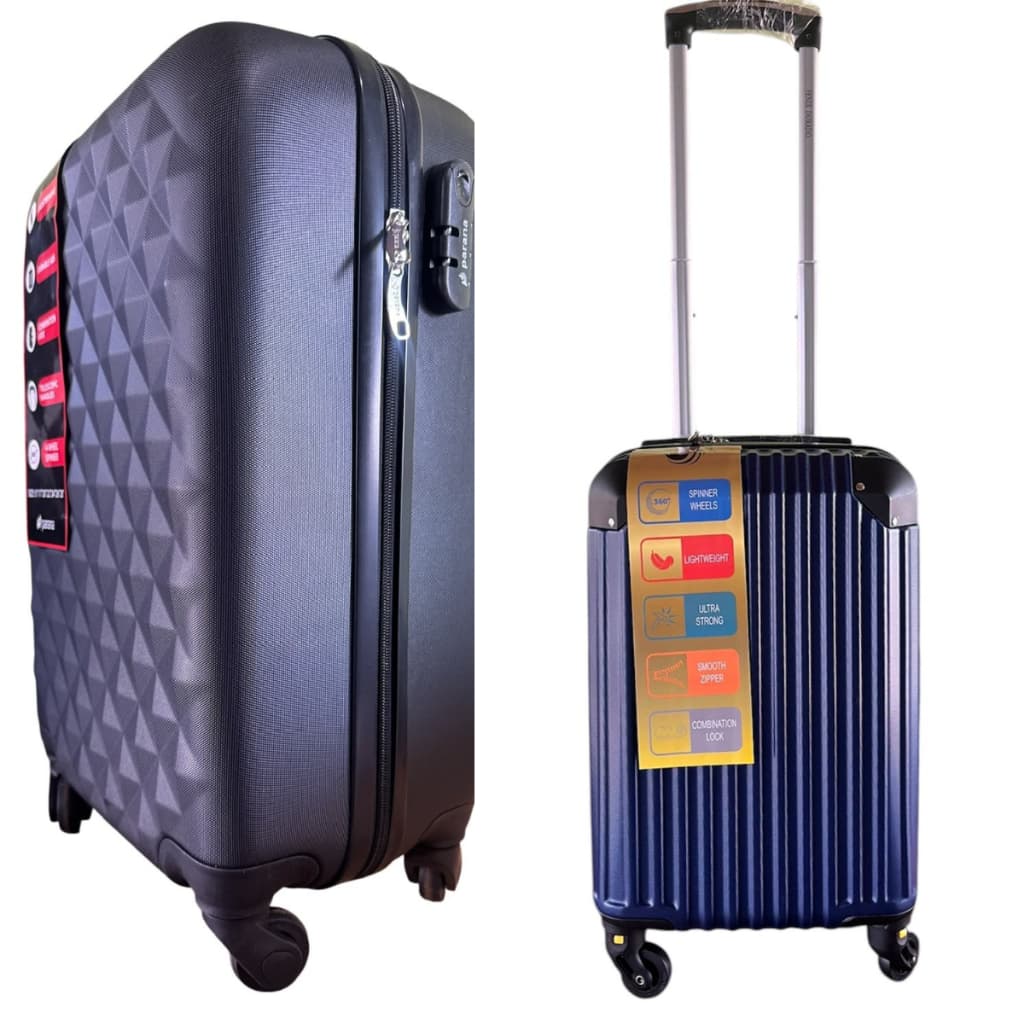 Kit 2 Malas De Viagem ABS Reforçada 18 e 19 Polegadas Bordo Leve Resistente Promoção