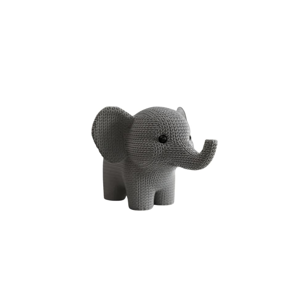 Elefante Decorativo Tricô Decoração Minimalista Enfeite de Mesa