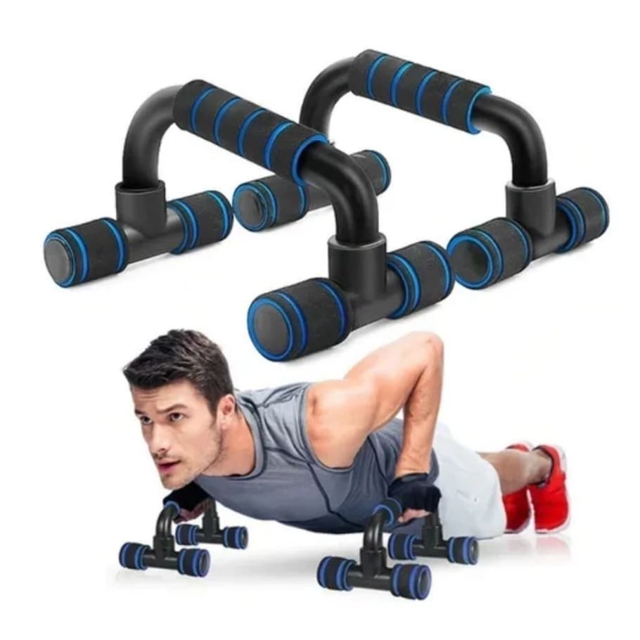 kit2 Barra De Flexão Apoio Força Portátil De Chão De Peito Taf Braço Suporte Fixo Empurre
