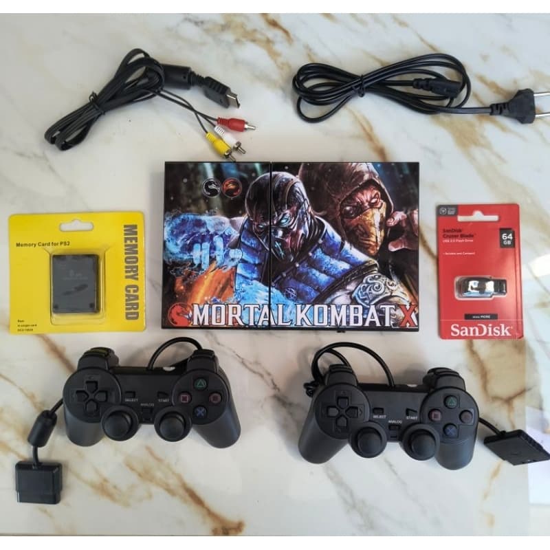 Vídeo Game Play 2 Controles Open loader 64 gb