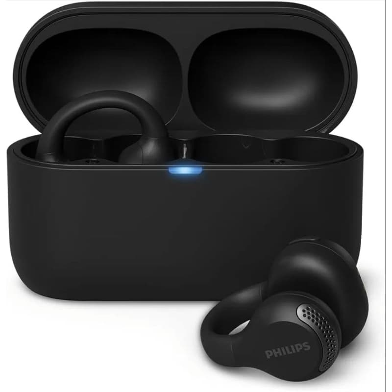 Fone de Ouvido Sem Fio TWS PHILIPS TAQ2000BK/00, Bluetooth, Preto | Design Aberto Ear-Clip, Até 28h de bateria, iPX4 Blu