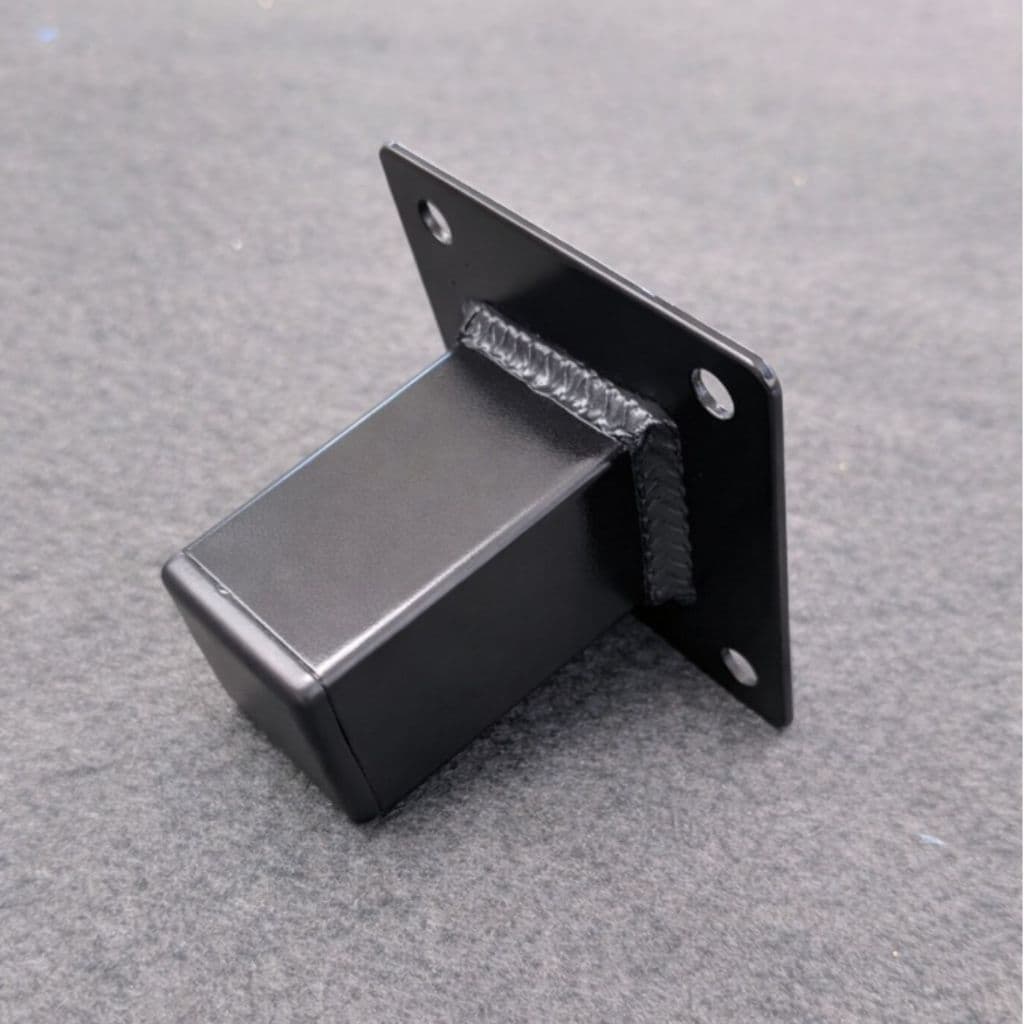 4 Pés de Mesa Estilo Cannes 5 cm Aço Carbono Preto Industrial Alta Qualidade Pratico