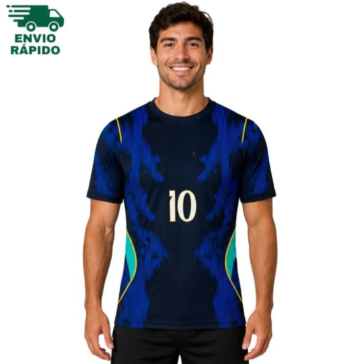 Camiseta Dryfit Esportiva Modelo Jogador Tecido Respirável 100% Algodão Masculino Feminino 10 Ney 50% OFF !
