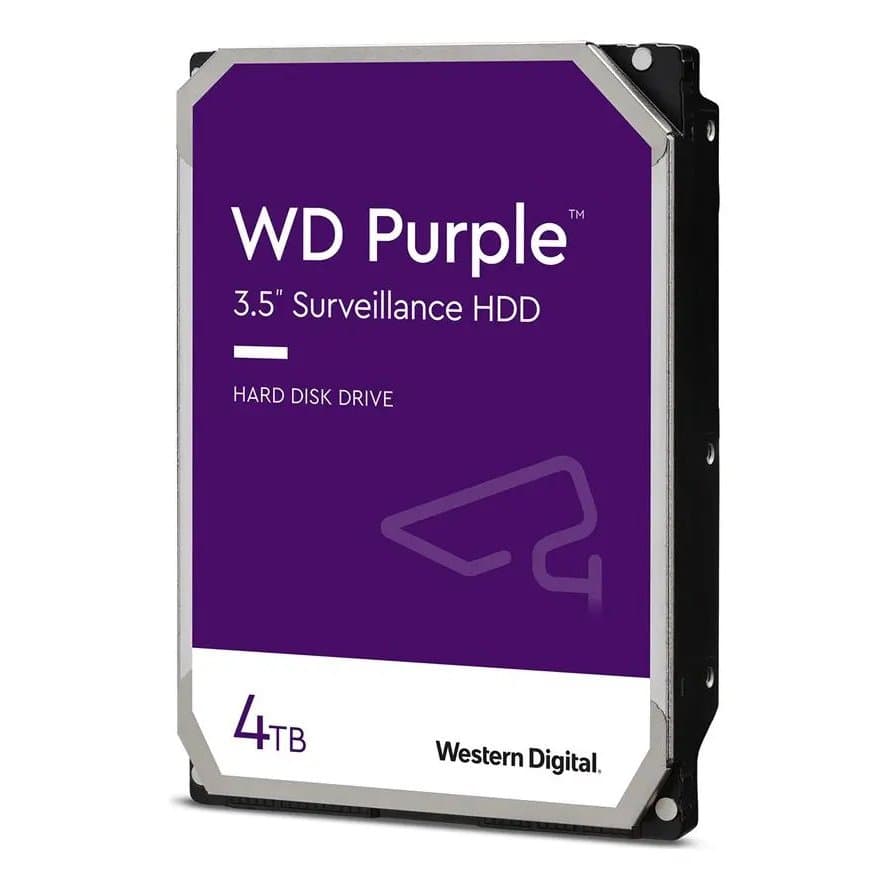 HD Disco rígido interno Western Digital Purple de 4 TB e CACHE 128 MB [WD44PURZ] para DVR e NVRs em gravação CFTV