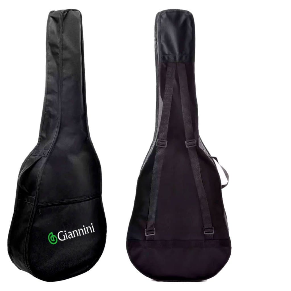 CAPA SIMPLES PARA VIOLÃO CLÁSSICO GIANNINI COM ALÇAS E BOLSO