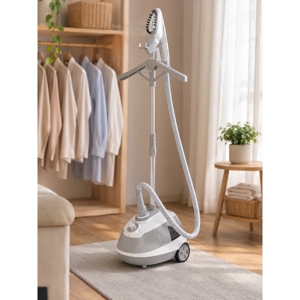 Passadeira a Vapor Vertical Portátil 220V Vaporizador de Roupas com Cabide Ajustável