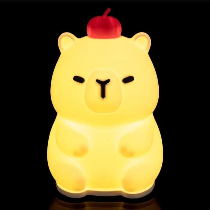 Abajur Capivara LED Luminária Decorativa Luz Fria/quente/Natural Quarto Infantil Mesa Cabeceira Home Decor Presente