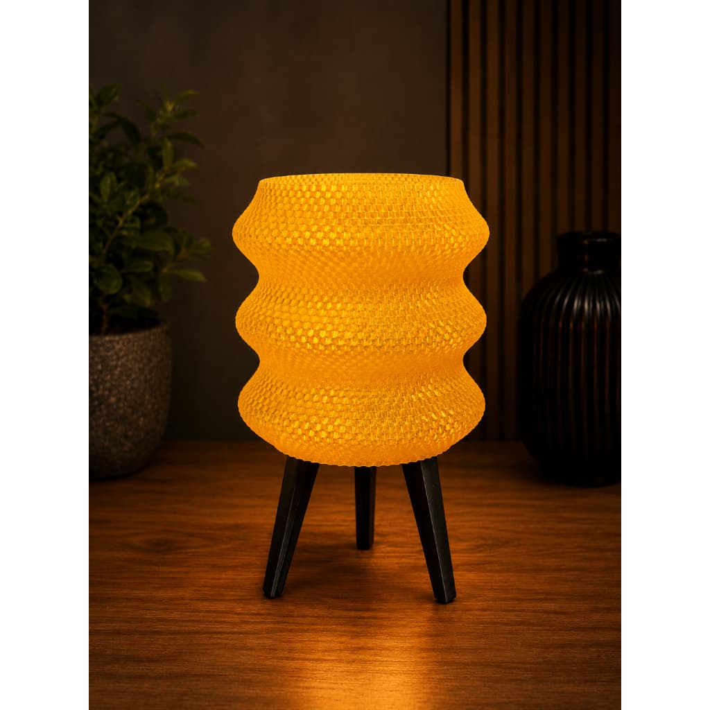 Abajur Luminária De Mesa Sala Quarto Moderno Com Lâmpada Moderna Mesa de Cabeceira Luz Quente 3D