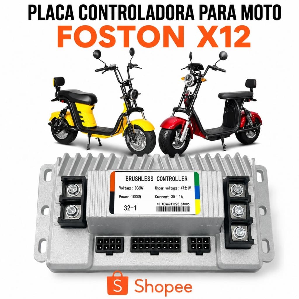 PLACA CONTROLADORA PARA MOTO MOTO ELETRICA  FOSTON X12
