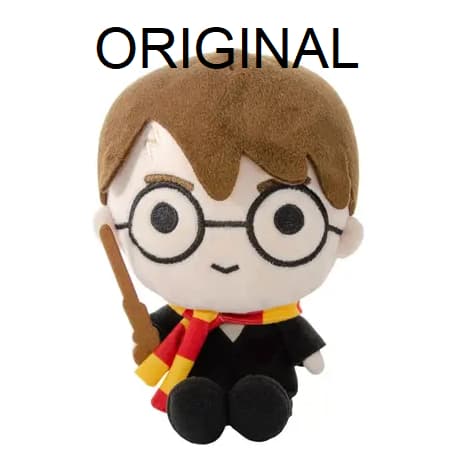 Harry Potter de Pelúcia e Chaveiro 20cm - Pedra Filosofal Brinquedo Crianças Mago Magia Hermione Ron Hogwarts Varinha